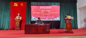 Đảng bộ xã Nghi Hưng tổng kết công tác xây dựng Đảng năm 2022