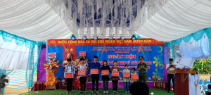 Xốm 5 - Nghi Hưng tổ chức ngày hội toàn dân bảo vệ an ninh Tổ quốc và khánh thành nhà văn hóa.