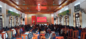Đảng bộ xã Nghi Hưng tổ chức Lễ trao tặng Huy hiệu đảng đợt 2/9/2023 và triển khai, quán triệt Nghị quyết số 39-NQ/TW