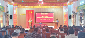 Đảng bộ xã Nghi Hưng tổ chức trao huy hiệu Đảng đợt 7/11/2023; hội nghị học tập Nghị quyết Trung ương 8 khóa XIII; tổng kết công tác Đảng năm 2023, triển khai phương hướng nhiệm vụ năm 2024 .