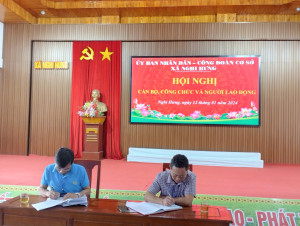 Hội Nghị cán bộ, công chức và người lao động xã Nghi Hưng năm 2024