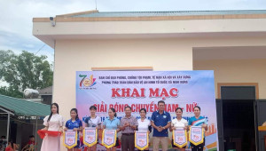 Khai mạc giải bóng chuyền Nam - Nữ chào mừng kỷ niệm 79 năm cách mạng tháng Tám và Quốc khánh 2/9; Kỷ niệm 70 năm thành lập xã Nghi Hưng; kỷ niệm 19 năm Ngày Hội toàn dân bảo vệ an ninh tổ quốc