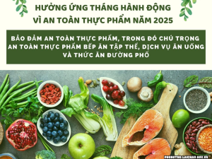 TUYÊN TRUYỀN THÁNG HÀNH ĐỘNG VÌ AN TOÀN THỰC PHẨM NĂM 2025